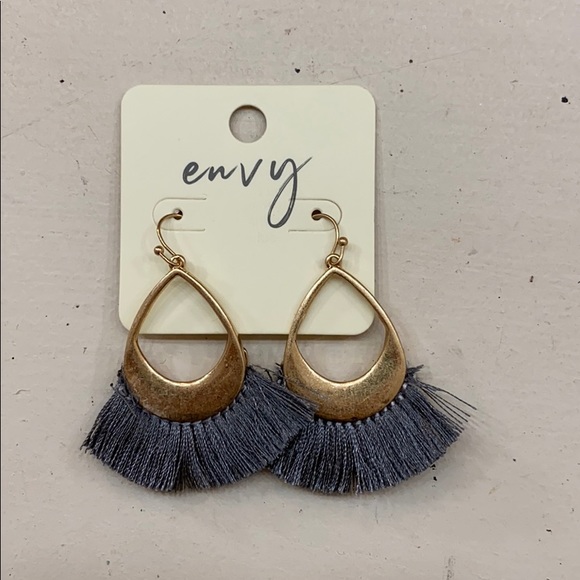 Jewelry - Grey Tassel Earrings